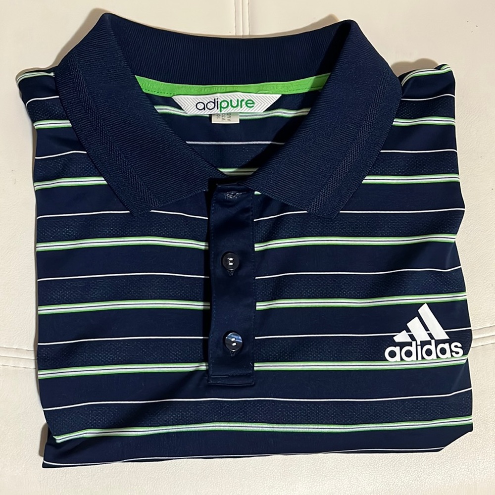 Adidas ClimaLite AdiPure Short Sleeve Men’s Golf Polo Shirt Size Extra Large